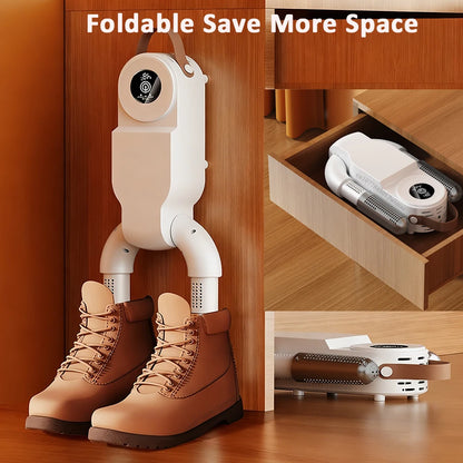 Shoe Dryer UV Shoe Sterilization Intelligent Timer Shoe Dryer Eliminate Odor Socks Boot Deodorizer Foldable Shoe Heating Dryer
