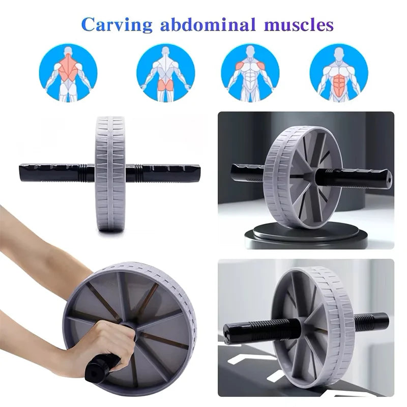 Workout AB Roller Wheel Non-slip Abdominal Trainer No Noise Exercise Wheel Abdominal Exerciser for Home Gym Strength Workouts