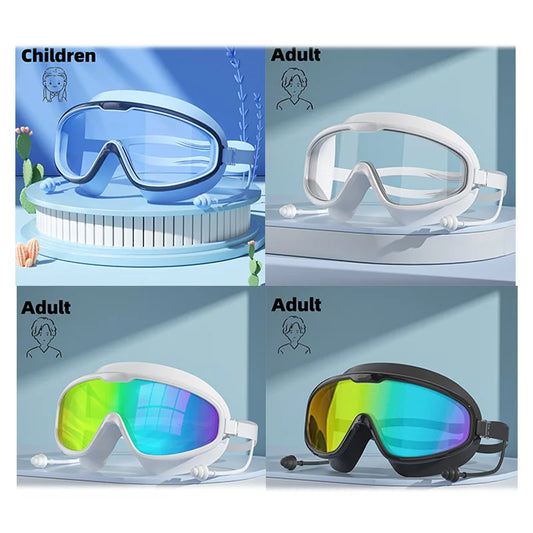 Swimming goggles with waterproof and anti fog high-definition professional diving goggles for adultboys and girls swimming sport