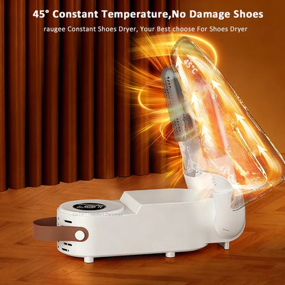 Shoe Dryer UV Shoe Sterilization Intelligent Timer Shoe Dryer Eliminate Odor Socks Boot Deodorizer Foldable Shoe Heating Dryer
