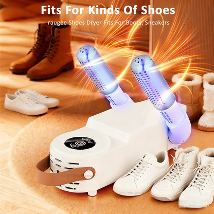 Shoe Dryer UV Shoe Sterilization Intelligent Timer Shoe Dryer Eliminate Odor Socks Boot Deodorizer Foldable Shoe Heating Dryer
